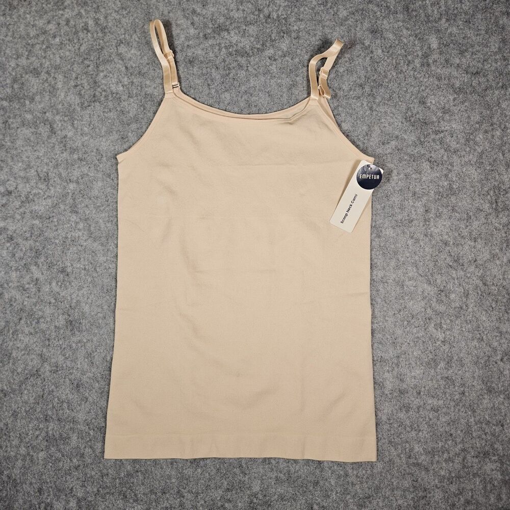 Shapermint Empetua Womens Beige 62001 Scoop Neck Cami Tank Top Shapewear Sz 2XL